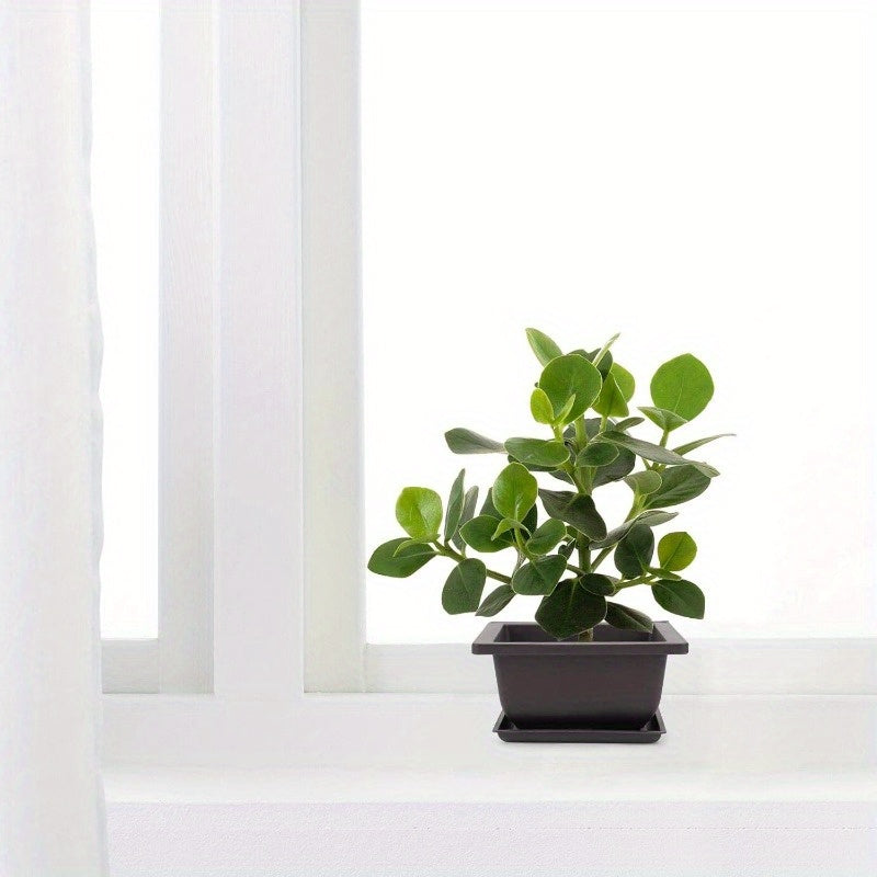 FLINKO 20er Set Retro Pflanztöpfe (10 Töpfe + 10 Untersetzer)