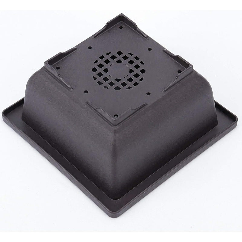 FLINKO 20er Set Retro Pflanztöpfe (10 Töpfe + 10 Untersetzer)