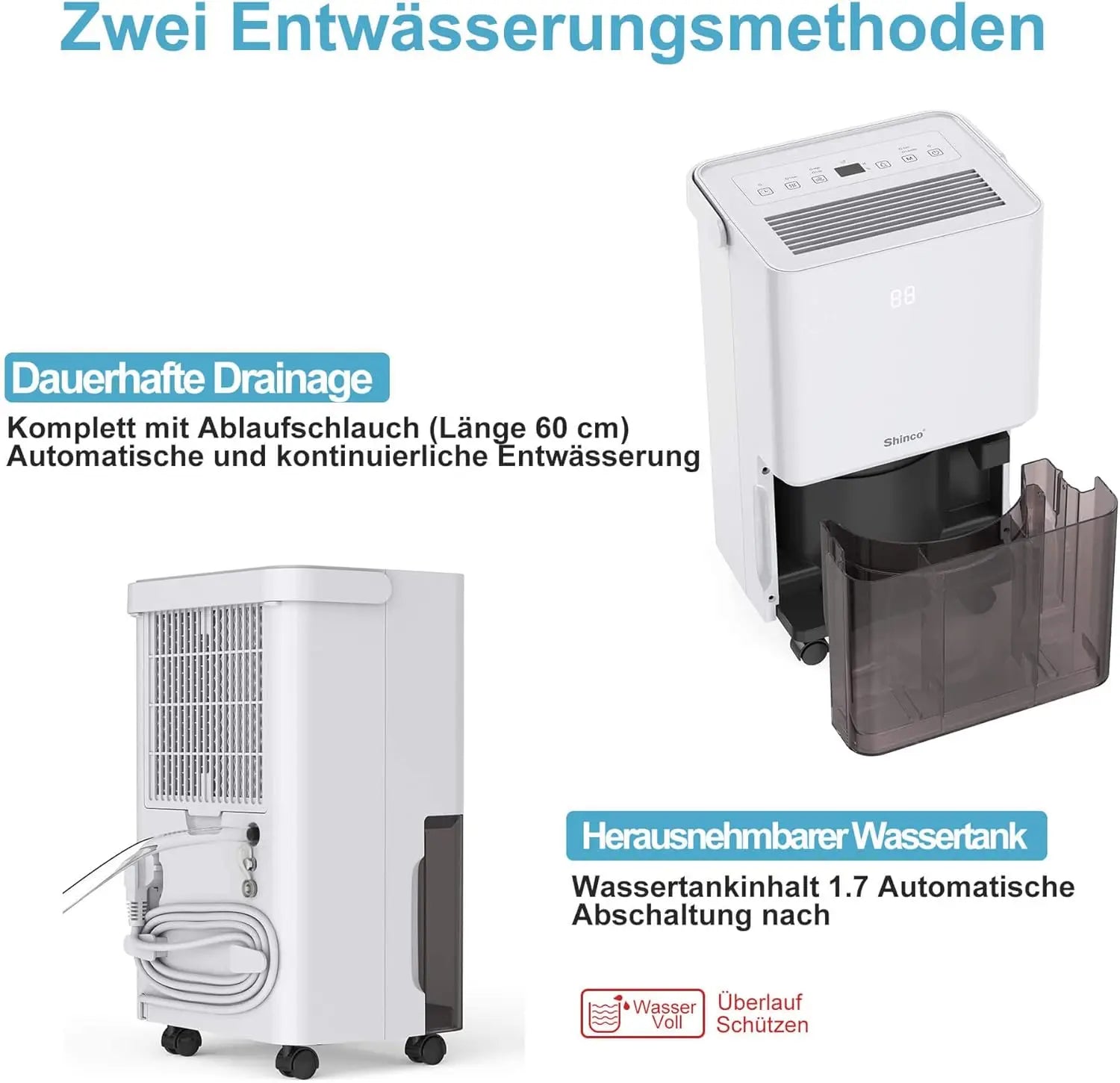 SHINCO Luftentfeuchter 10 L