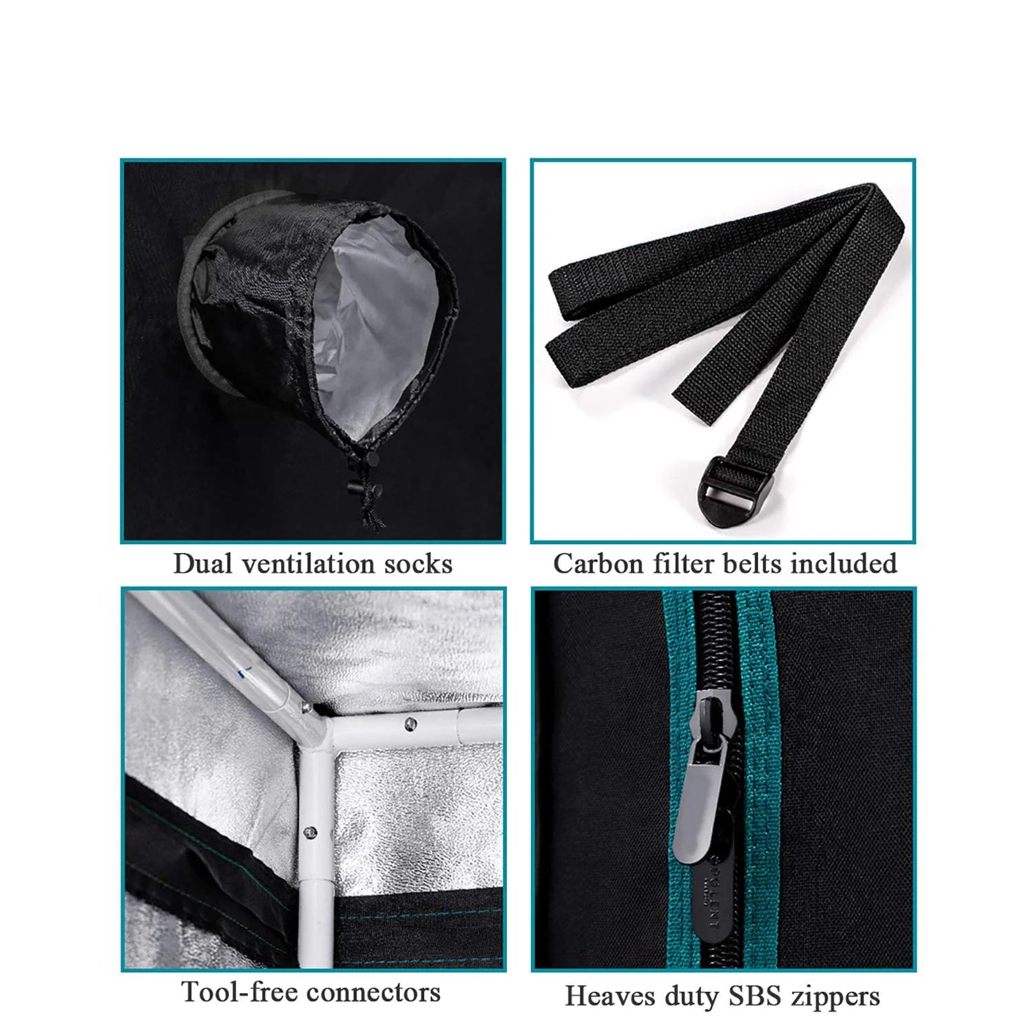 Growbox 60×60×160 cm mit Sichtfenster