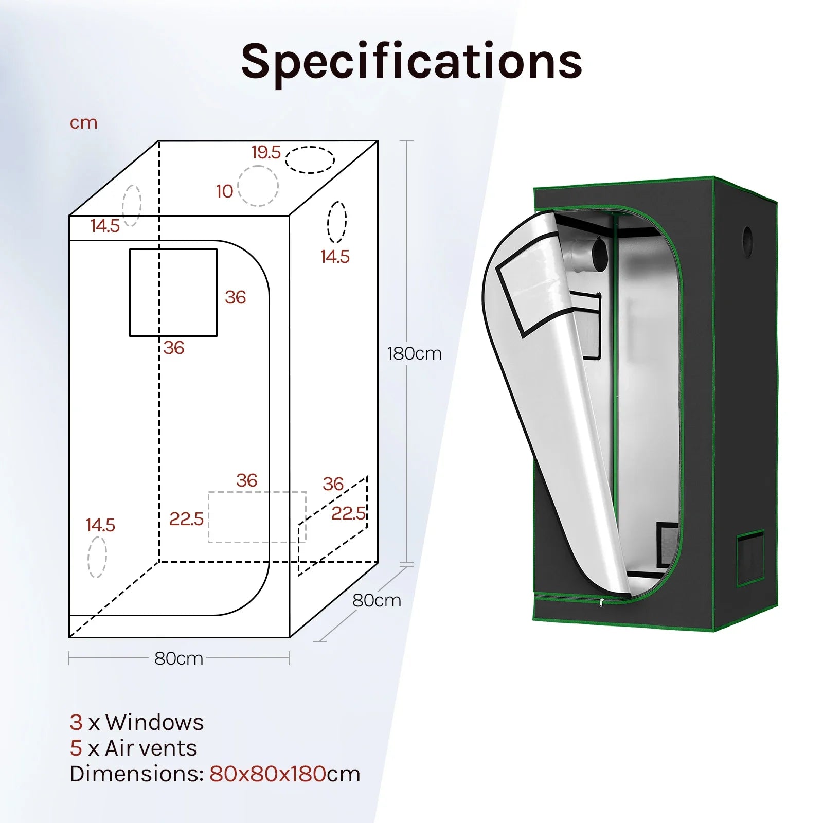 Growboxen in vielen Größen (60–200 cm)