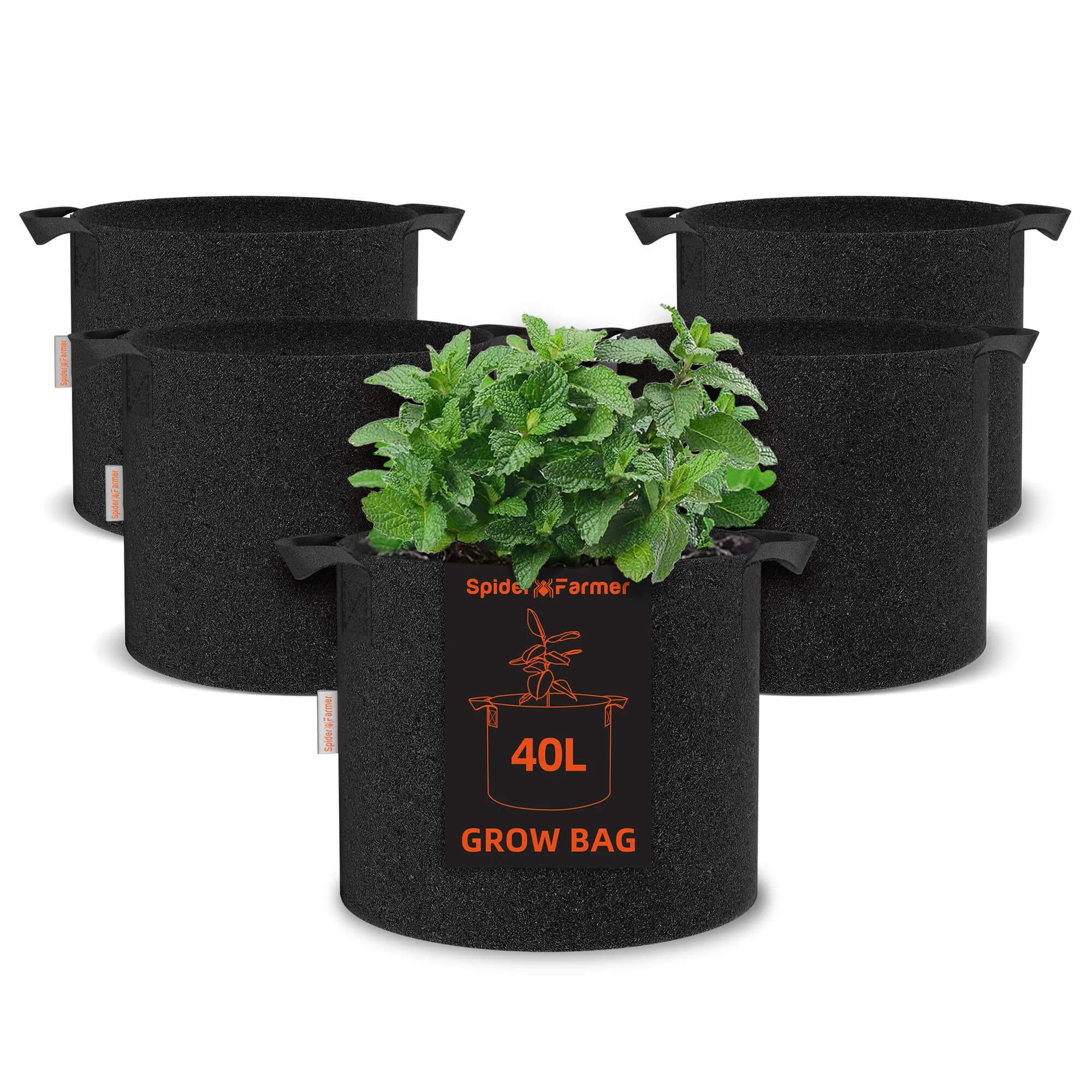 5er-Set Grow Bags 20L/40L