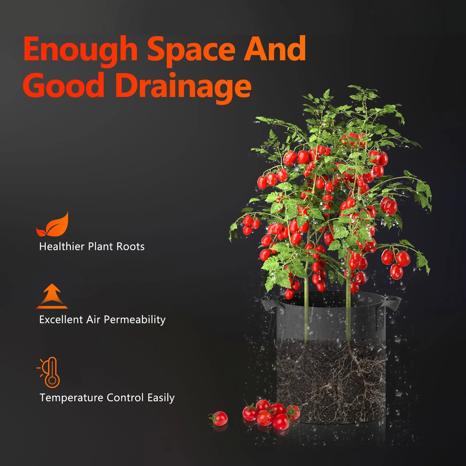 5er-Set Grow Bags 20L/40L