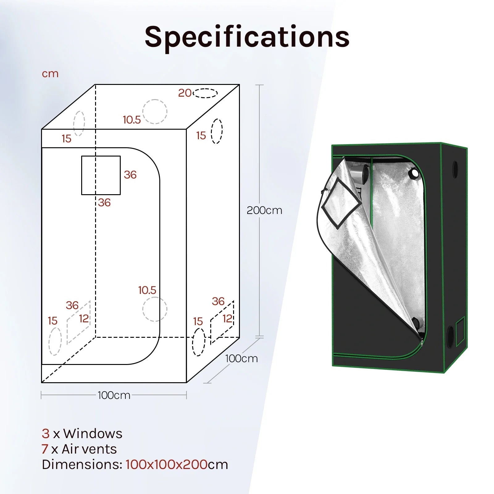 Growboxen in vielen Größen (60–200 cm)