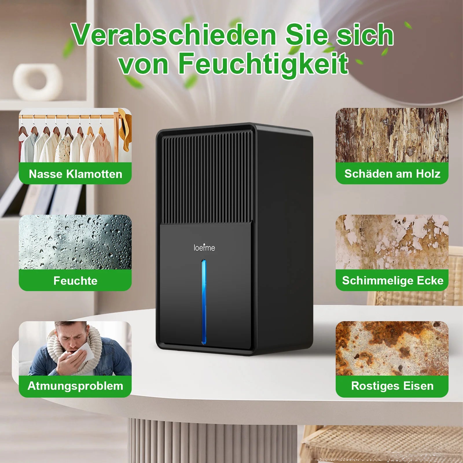 Loefme 3000 ml Luftentfeuchter