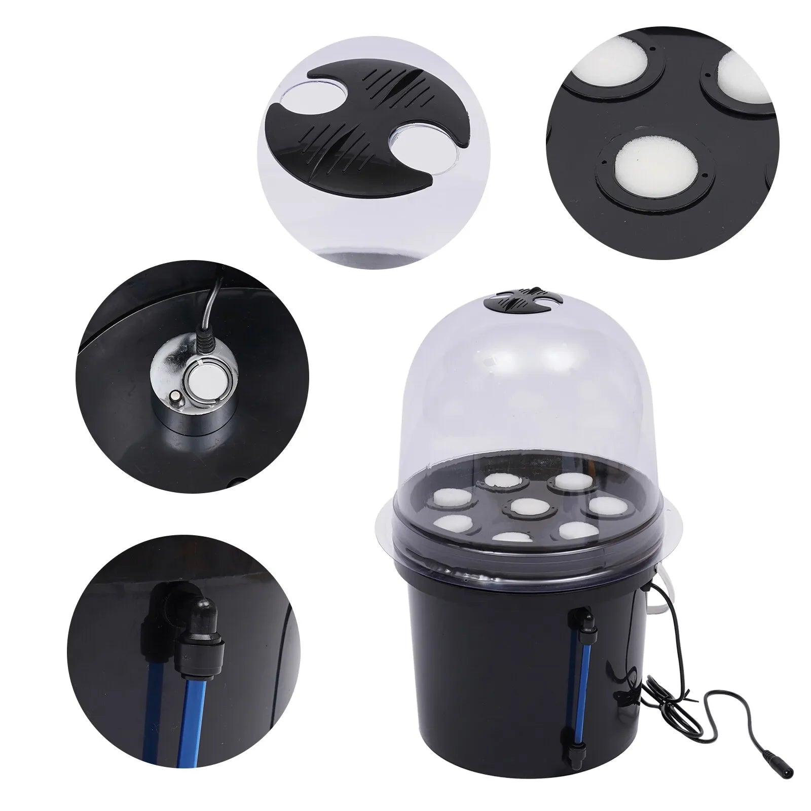 Hydroponic Growing Bucket Kit (mit Timer)
