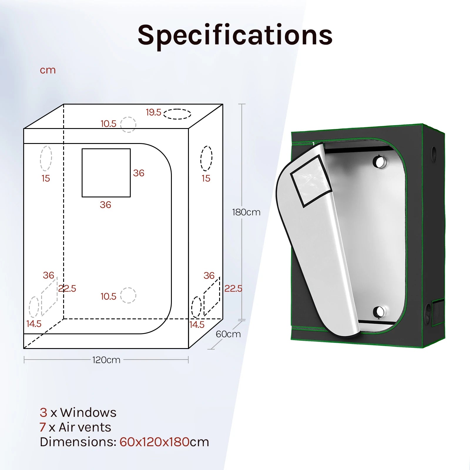 Growboxen in vielen Größen (60–200 cm)