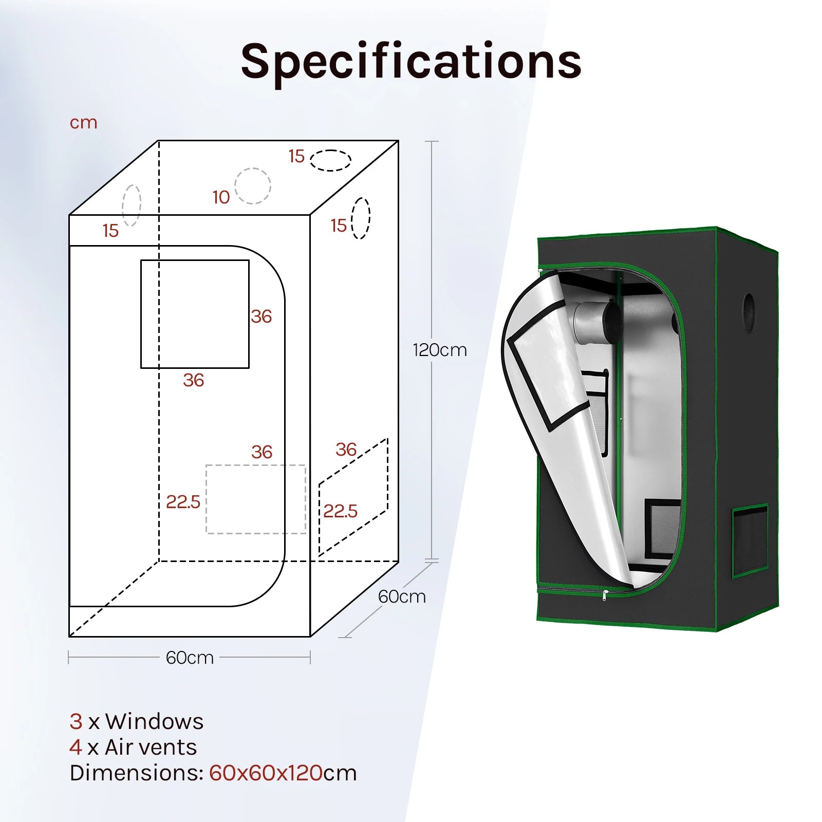 Growboxen in vielen Größen (60–200 cm)