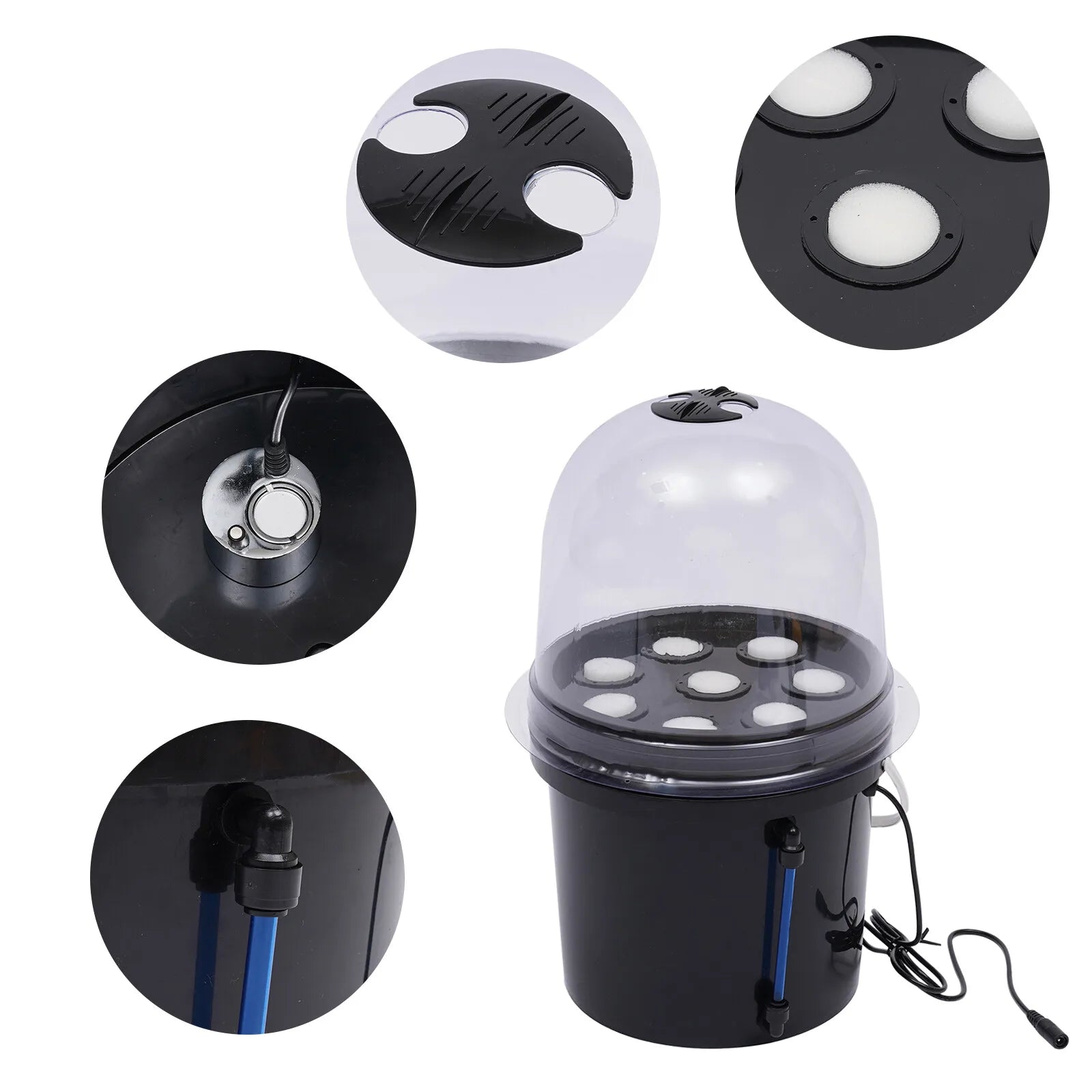Hydroponic Growing Bucket Kit (mit Timer)