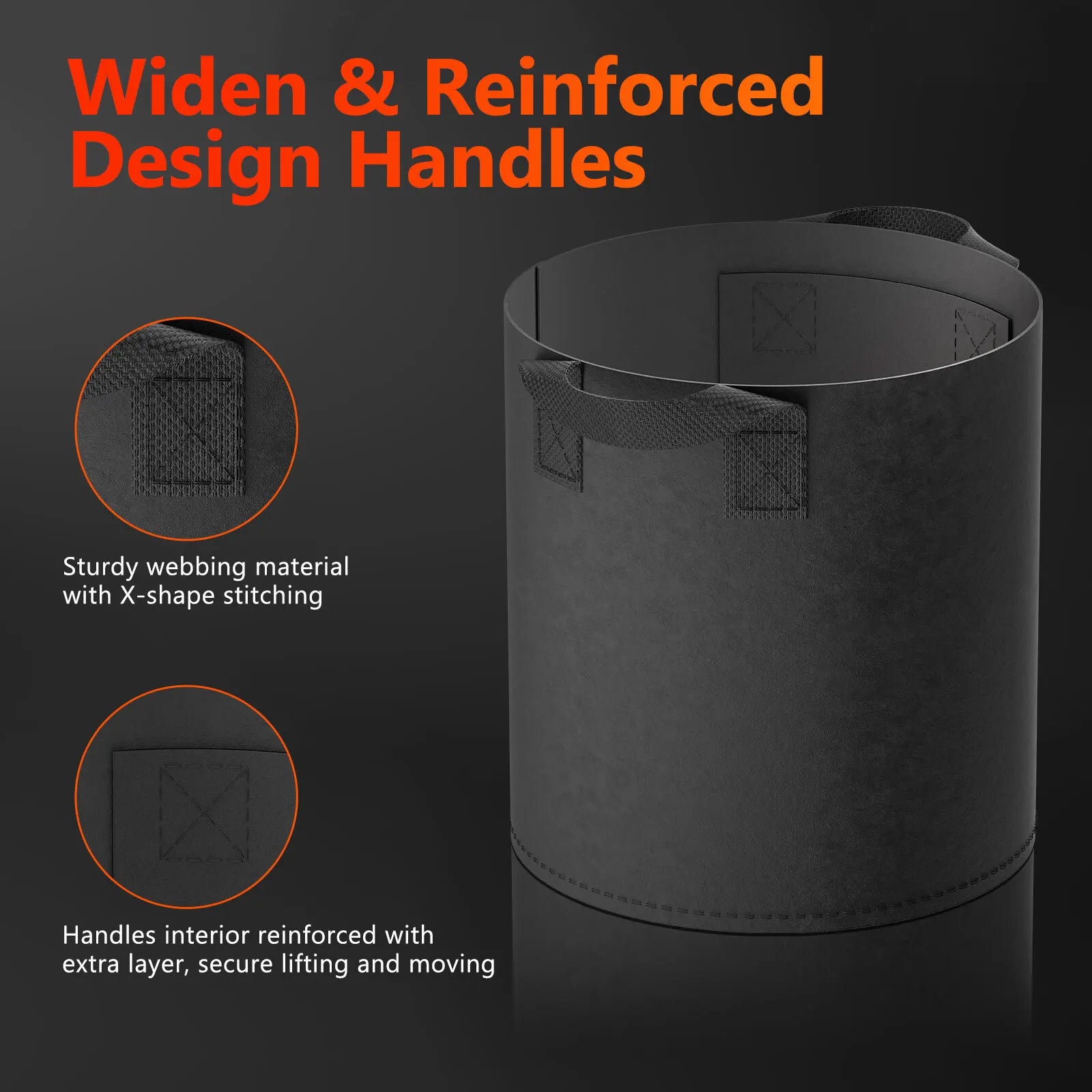 5er-Set Grow Bags 20L/40L