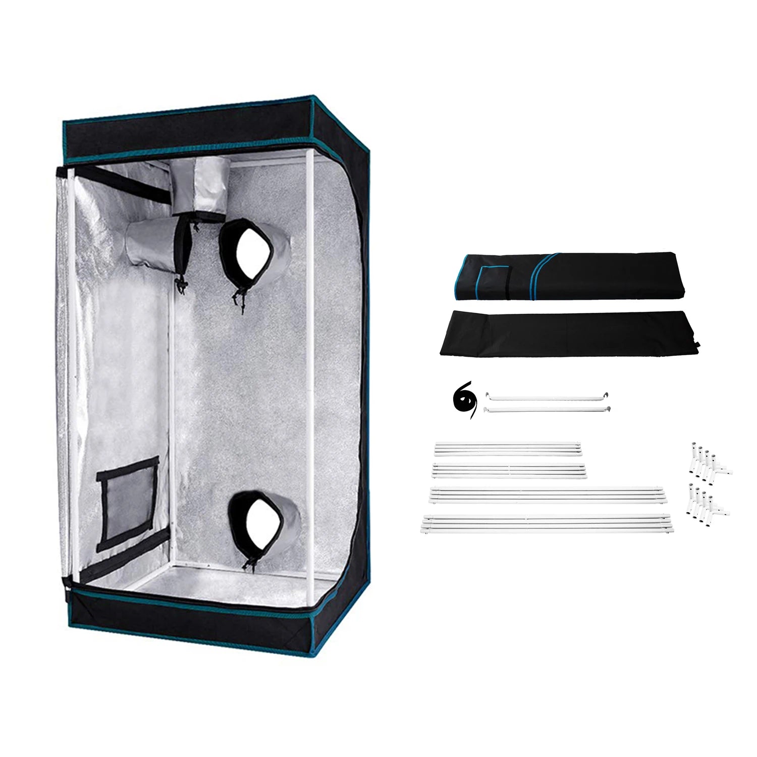 Growbox 60×60×160 cm mit Sichtfenster