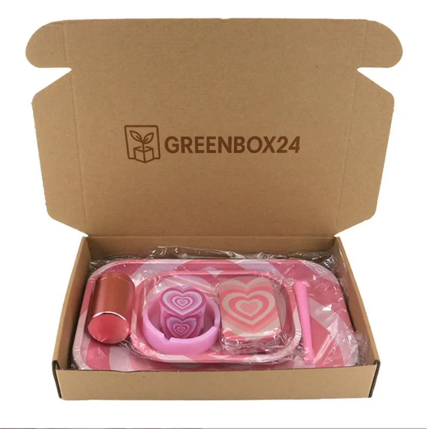 Pink Love Smoking-Set – 7-teiliges Geschenkset für Weihnachten & Valentinstag